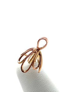 Stunning solid gold and rose gold bail pendant, SKU# TP-038