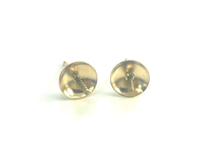 14K Solid Gold Ear Post 7mm Cup, Sku#11-28-539P