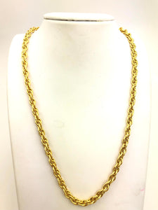14KGF 4.4mm Double Rope Chain Sku#44R