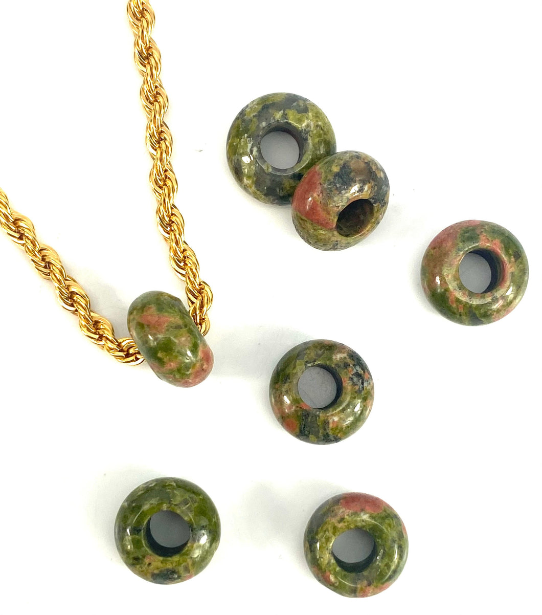 Natural Stone Jade Beads, Sku#BG80