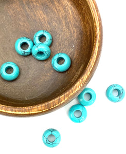 Man-made Donut Jade Beads, Sku#BG57