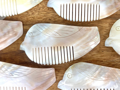 Mother Of Pearl Comb, Sku#M190-1