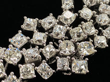 15 carats of Diamonds, Glamorous 18k White Gold Diamond Clutter Necklace