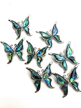 Abalone Mother of Pearl butterflies pin