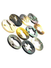 Mother of Pearl coin shapes beads