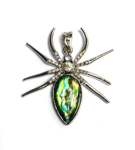 Abalone mother of pearl spider pendant, SKU#M988