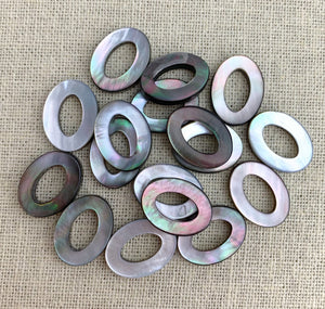 Mother of Pearl Oval Beads