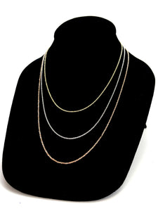 Solid 14K Rose Gold Baby Rope Chain