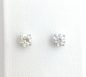 1.00 CTW Diamond 14k Gold Stud Earrings