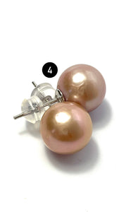 Edison pearl earring studs, SKU#3009