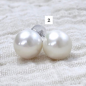 Stunning pearl earring studs, SKU# 2017