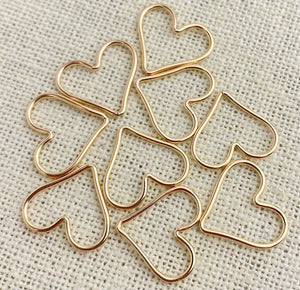 14k Gold Filled Tiny Heart Wire