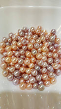Edison 8mm to 14mm Pearls, natural pink and peach colors (115)