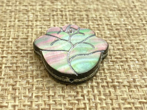 Mother of Pearl Flower Charm