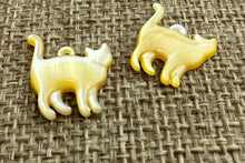 Mother of Pearl Cat Charms Sku#M159