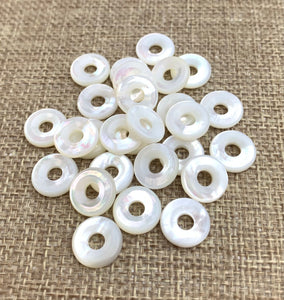 Mother of Pearl Donut Beads