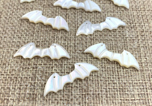 Mother of Pearl Bat Wing Charm