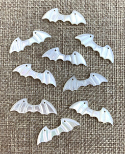 Mother of Pearl Bat Wing Charm