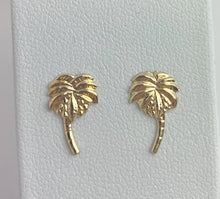 14k Gold Filled Palm Tree Stud Earring
