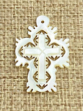 Mother of Pearl Cross Charm
