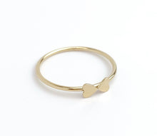 Two Heart Stacking Ring