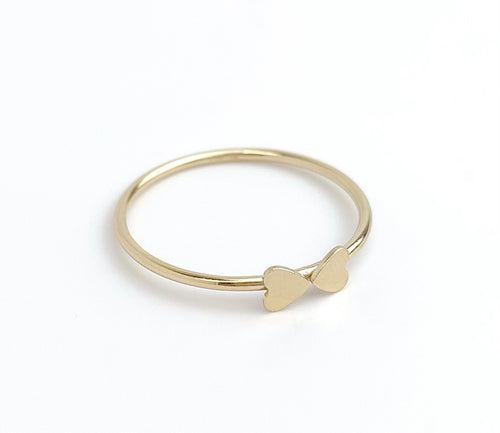 Two Heart Stacking Ring