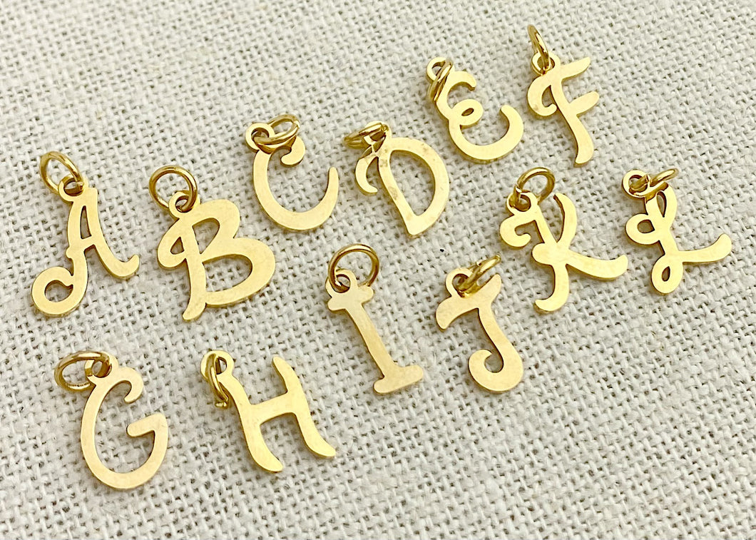 Gold Plated “K” Initial Charm
