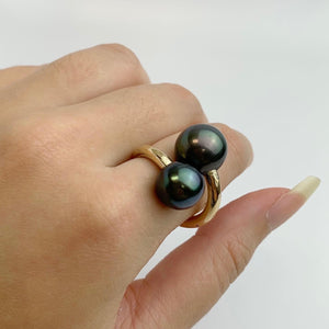 Tahitian Pearl Bypass Ring