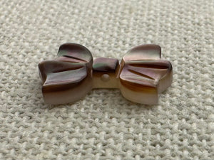 Mother of Pearl Bow Tie Charm Sku#M134