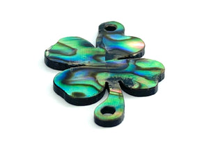 Mother Of Pearls Four Leaf Clover Shell, Abalone 4 Leaf Clover Bead, Abalone Shell, Sku#M38