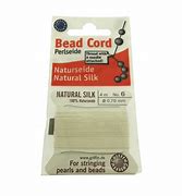 White Bead Cord - Perlseide